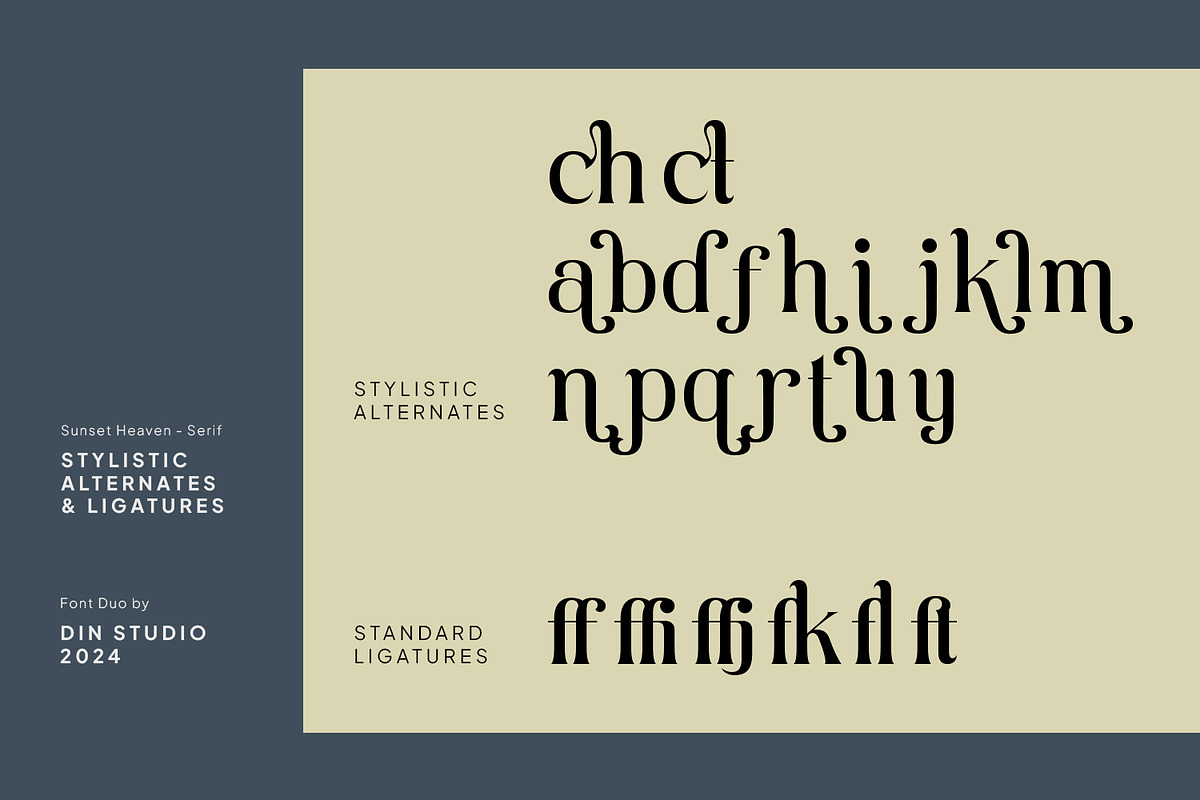 Sunset Heaven, a Serif Font by din-studio.com (Photo 13 of 15)