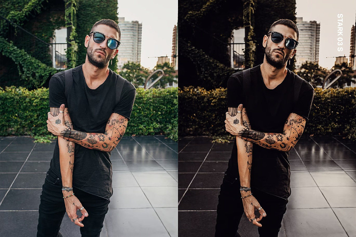 25 Noir Lightroom Presets and LUTs, a Preset Add-On by Hubzway (Photo 3 of 8)