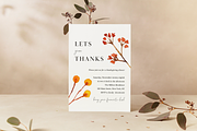 Editable Thanksgiving Invitation, an Invitation Template by ForeverPrint (Thumbnail 1 of 9)