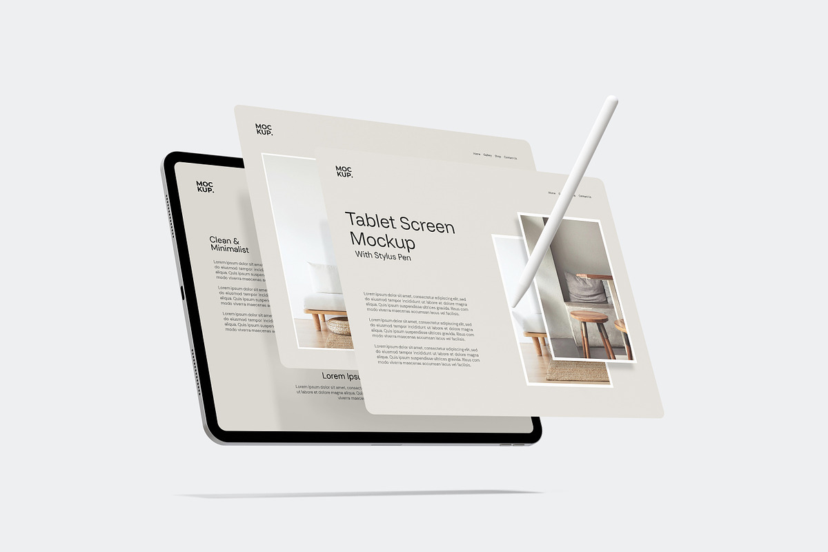 Landscape Tablet Screen Mockup, an iPad Mockup by Rizky Audymas (Photo 7 of 9)