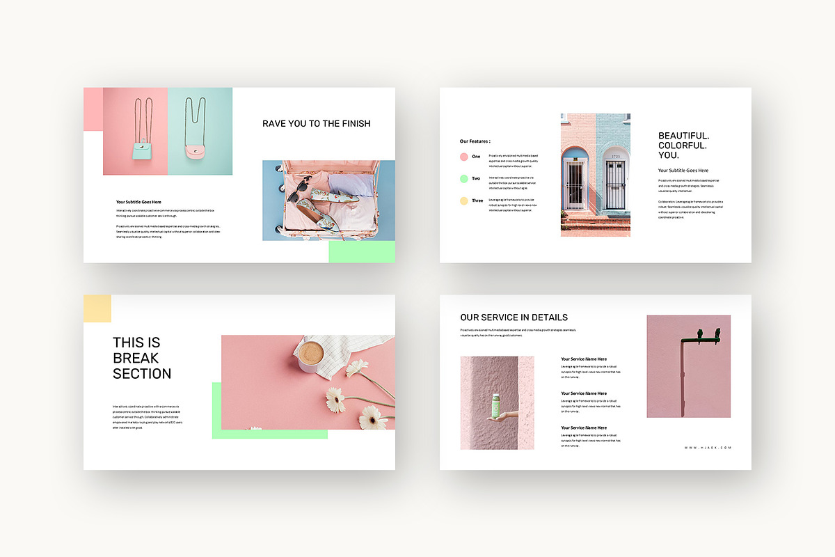Hjaex : Pastel Catalog Keynote preview 5