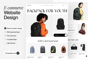 E-commerce Landing Page, a Templates & Theme by sajon.co