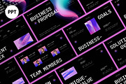 Black Modern Business Proposal PPT, a Presentation Template by graphicook (Thumbnail 1 of 4)