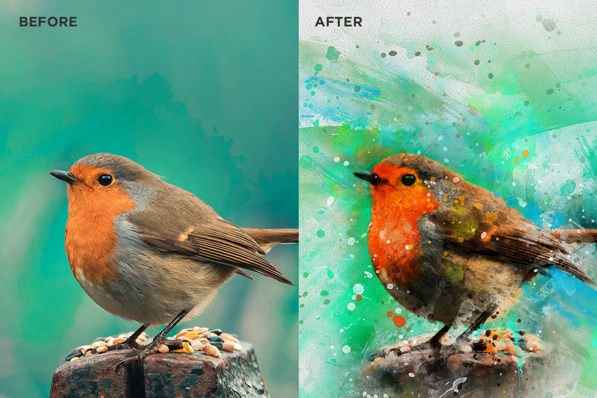 Premio - Watercolor Photoshop Action, an Action Add-On by Walllow Creatives (Photo 2 of 8)