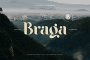 Braga Serif - Classic & Modern, a Serif Font by Lettertype Studio (Thumbnail 1 of 10)