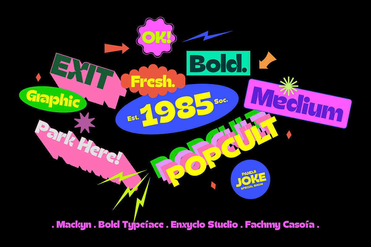 Mackyn - Bold Modern Font, a Sans Serif Font by Enxyclo Studio (Photo 4 of 16)