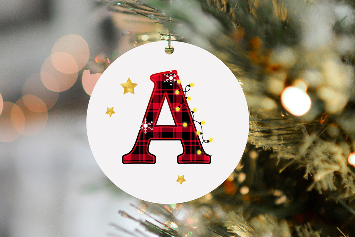Christmas Plaid Alphabet Clipart, a Decorative Illustration by SvetaArtStore (Photo 5 of 10)