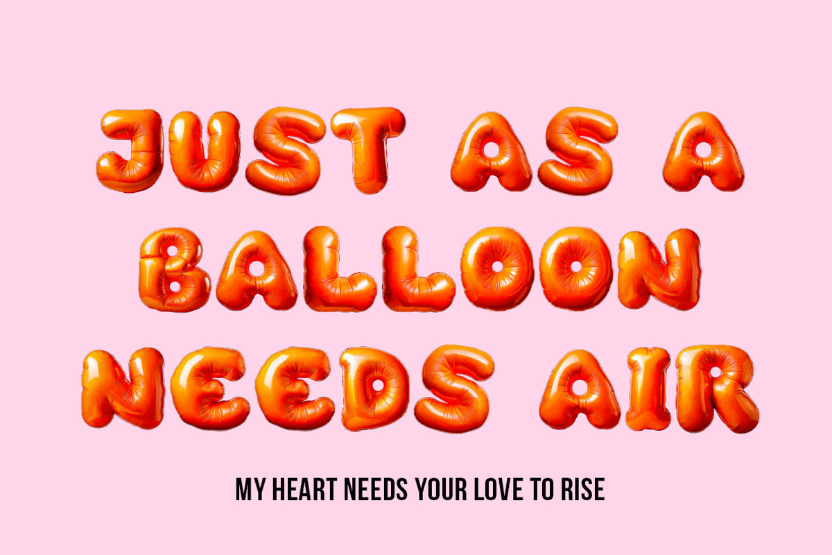 Orange Balloon Font, a Handwritten Font by Handmadefont (Photo 4 of 10)