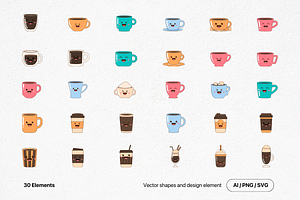 Cute Coffee Cup Illustration