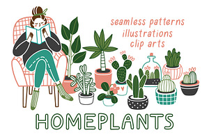 HOMEPLANTS Clip Arts Collection