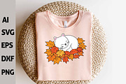 Funny Autumn Cats Kawaii Cat Clipart, an Animal Illustration by ARTify Illustrations (Thumbnail 5 of 5)