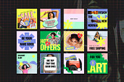 Pop-Vsual Instagram Template | PSD, a Social Media Template by Azruca (Thumbnail 2 of 6)