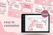 Birthday Party Canva Invitation, a Design Template by TemplateCastleStore (Thumbnail 4 of 6)