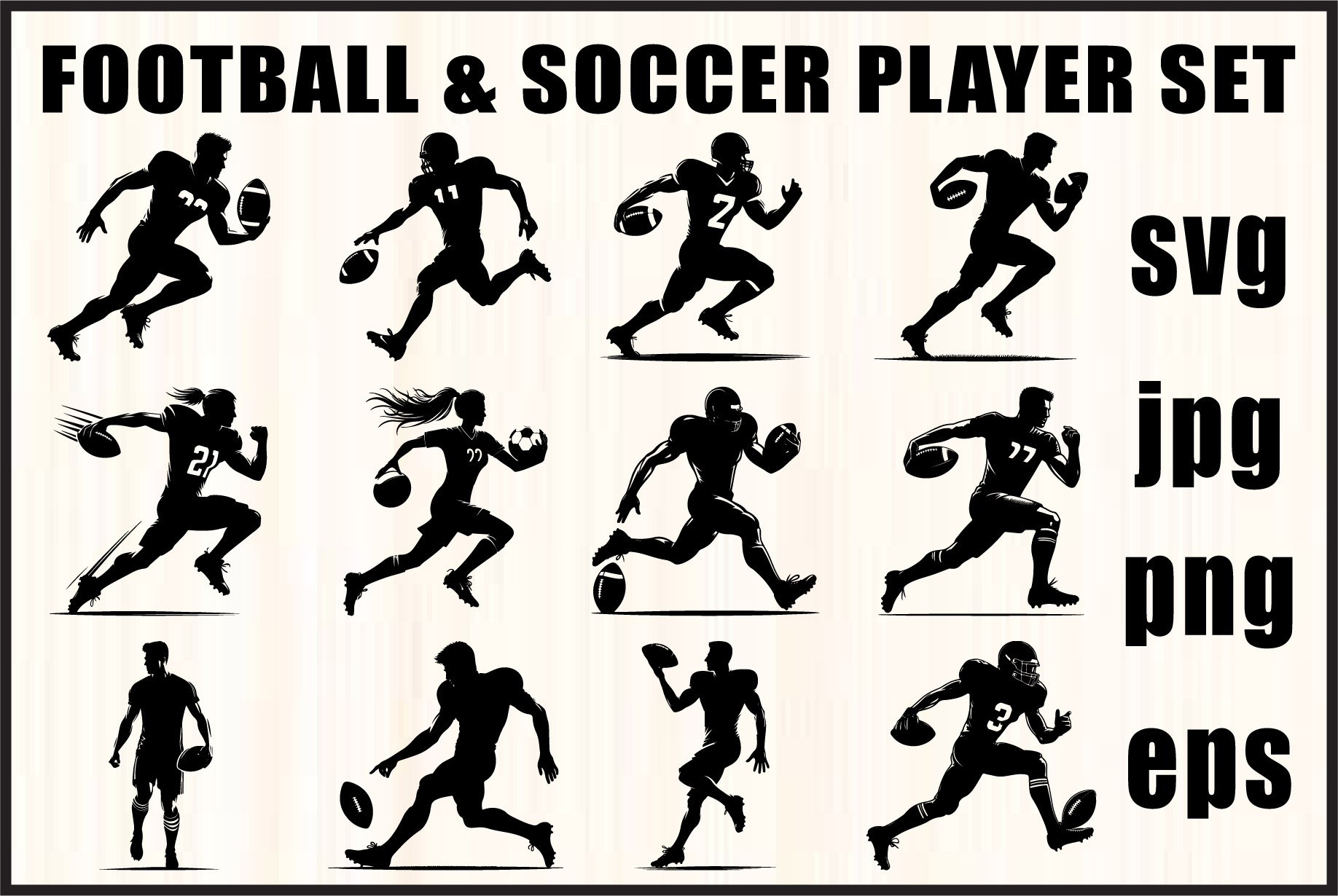Football & Soccer SVG Bundle, an Object Graphic by RVECT