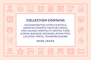 Accommodation Icons, an Outline Icon by Made by Made (Thumbnail 2 of 9)