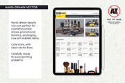 Beauty & Cosmetic SVG Icons, an Outline Icon by insemar (Thumbnail 2 of 4)