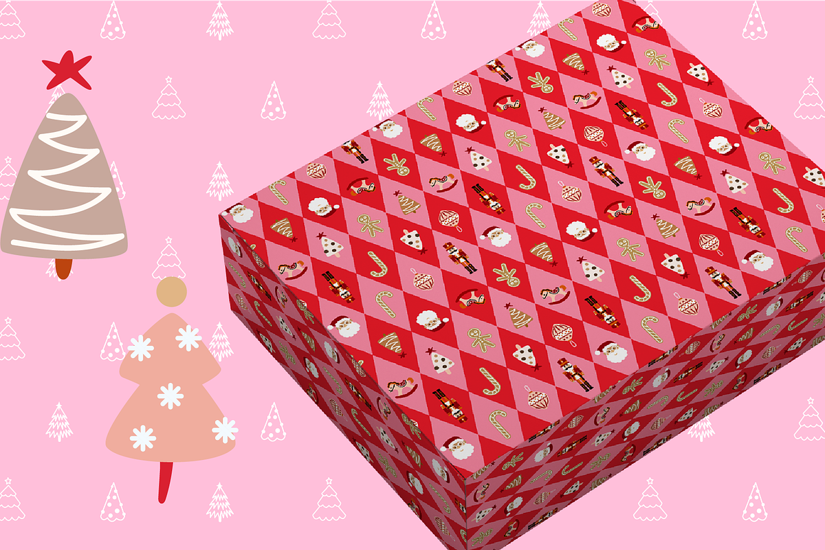 Festive Joy - Seamless Patterns, a Pattern Graphic by InaCorart (Photo 4 of 7)