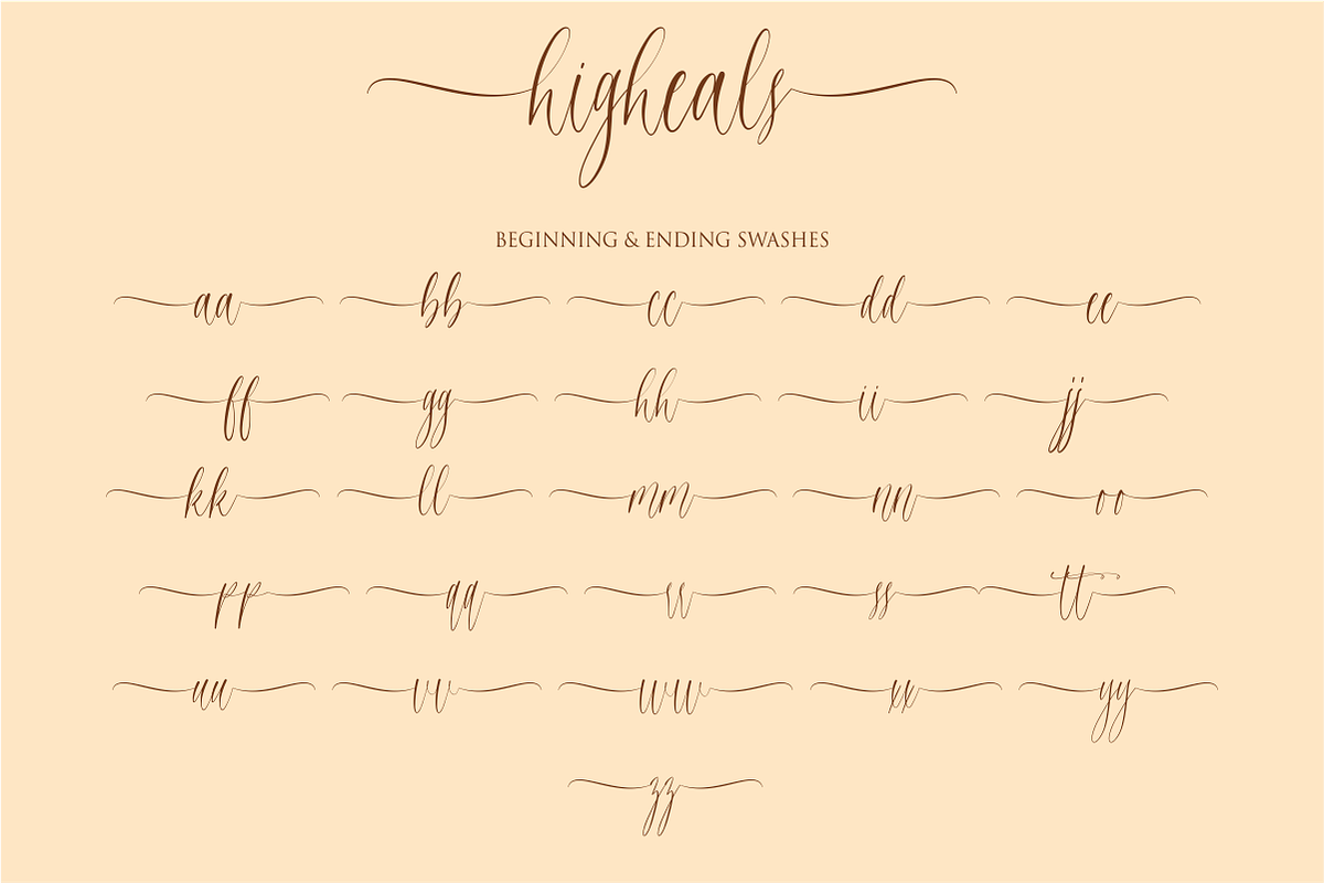 Higheals - Modern Calligraphy, a Script Font by Fikryal Studio (Photo 10 of 10)