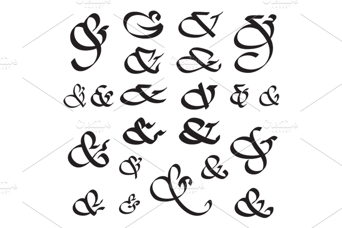 22 Stylized Ampersands preview 5