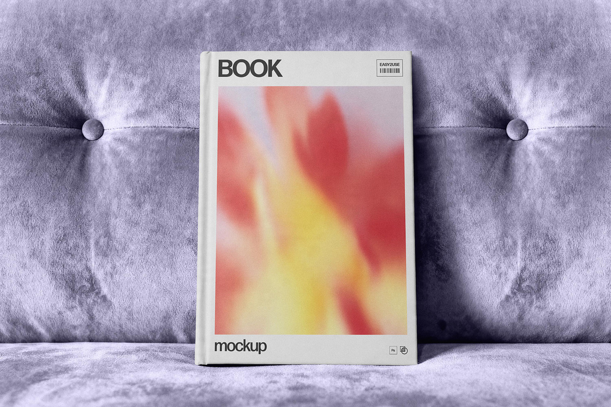 Hardcover Book Mockup on Velvet, a Books & Magazine Mockup by Design Squad (Photo 2 of 4)