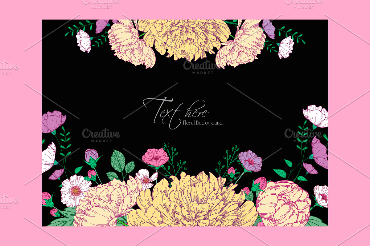 Beautiful floral template, a Branding & Logo Template by Amazing crafter