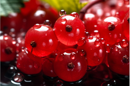 Red currant berries. Generate Ai, a Food & Drink Photo by Ylivdesign