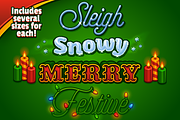 Christmas Graphic Styles & Logo Kit, a Layer Style Add-On by Vectricity Designs (Thumbnail 6 of 6)