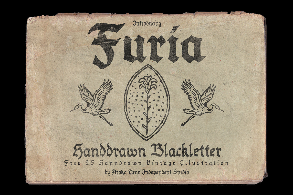 FURIA Handrawn Blackletter, a Blackletter Font by AROKA (Photo 1 of 11)