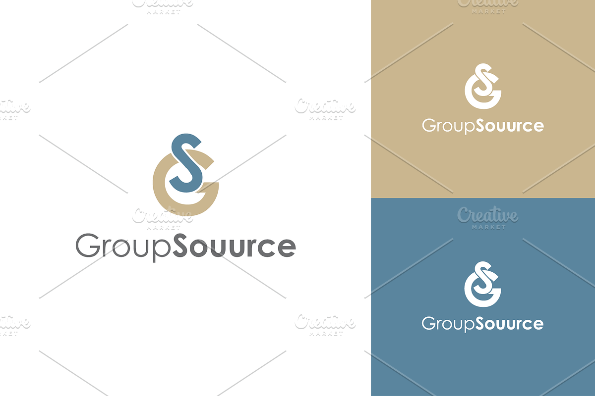 Letter GS Logo Group Souurce, a Branding & Logo Template by zaqilogo
