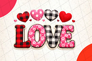 Valentine’s Day Heart LOVE PNG, an Illustration by DreamCafeArt (Thumbnail 1 of 8)