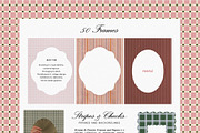 Stripes & Checks: Frames Backgrounds, a Texture Graphic by Purple (Thumbnail 3 of 15)