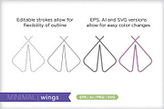 Minimal wings icons, an Outline Icon by Picture Window (Thumbnail 5 of 5)