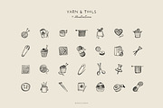 KNITTING & CROCHET illustrations, a Decorative Illustration by Crocus Paperi (Thumbnail 2 of 5)