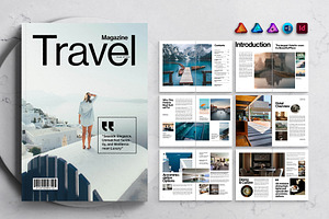 Travel Magazine Template, a Magazine Template by DesignCrest