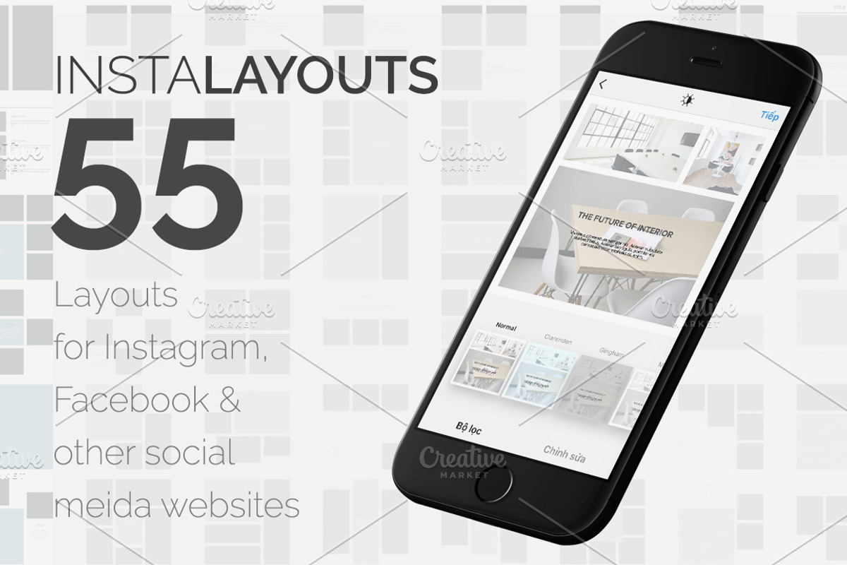 InstaLayout - 55 Instagram Layouts, a Templates & Theme by ActiveCog
