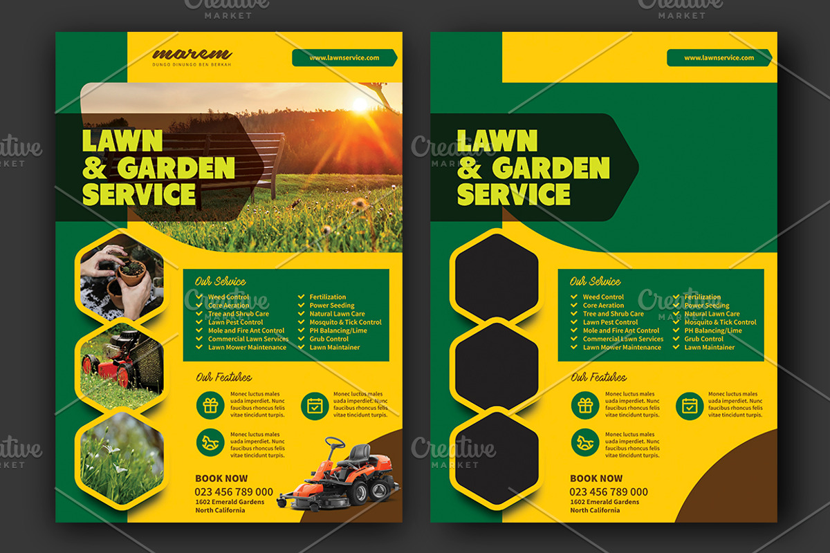Lawn Service, a Flyer Template by Saphari (Photo 3 of 4)