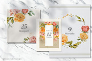 Watercolor Yellow Peach Flowers, a Decorative Illustration by Damian Roh (Thumbnail 5 of 16)