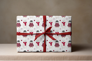 Penguin & Bear - Winter Pattern
