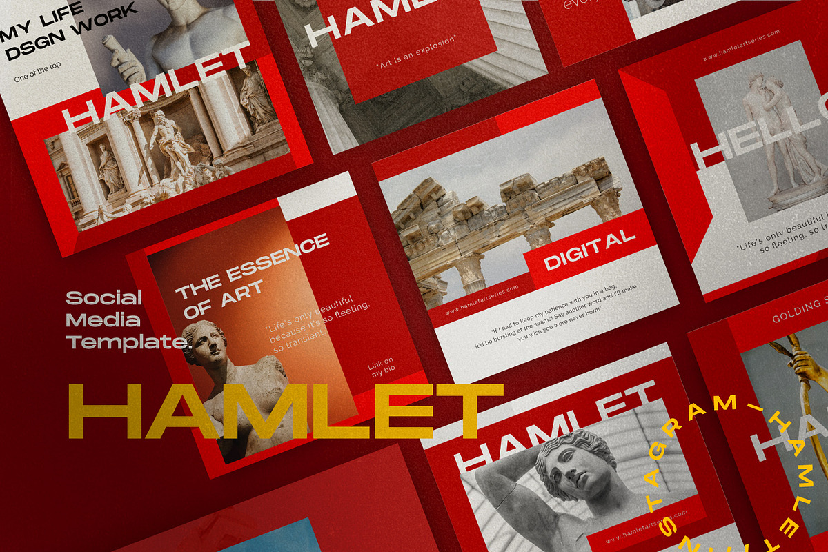 Hamlet - Social Media KIT Bundle, a Social Media Template by Dirtytemp Studio (Photo 14 of 14)