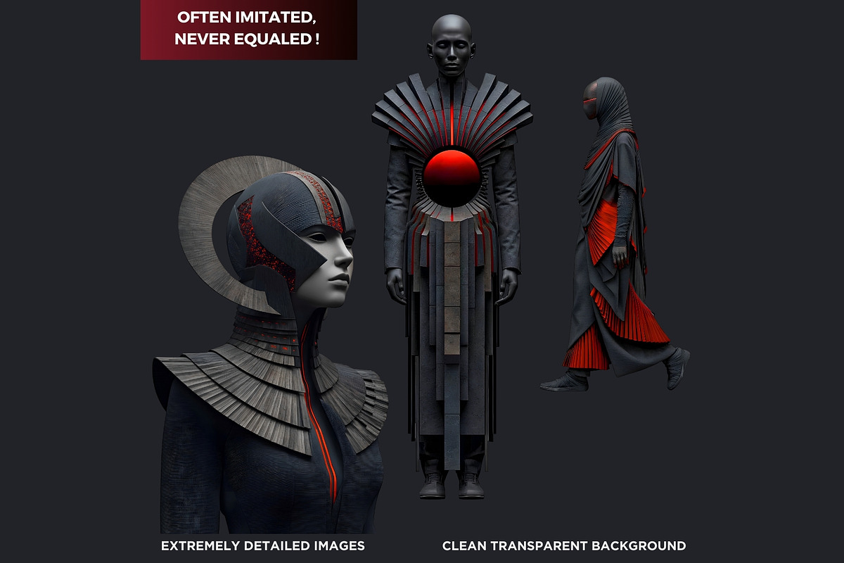 The Red Silence Cliparts, a Decorative Illustration by ThatsDesignArt (Photo 3 of 17)