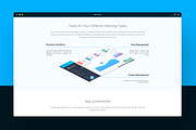 Buddhi - SaaS Landing Page PSD, an App Template by Pentaclay (Thumbnail 3 of 8)