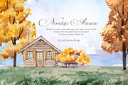 Hand Painted Nostalgic Autumn Set, a Decorative Illustration by ArtCreationsDesign (Thumbnail 15 of 17)