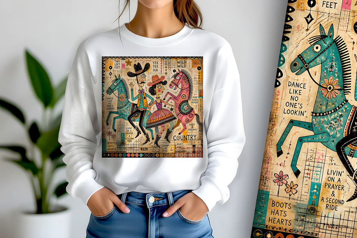 Country Dance, a Person Illustration by Sharon Schwalbe (Photo 2 of 6)