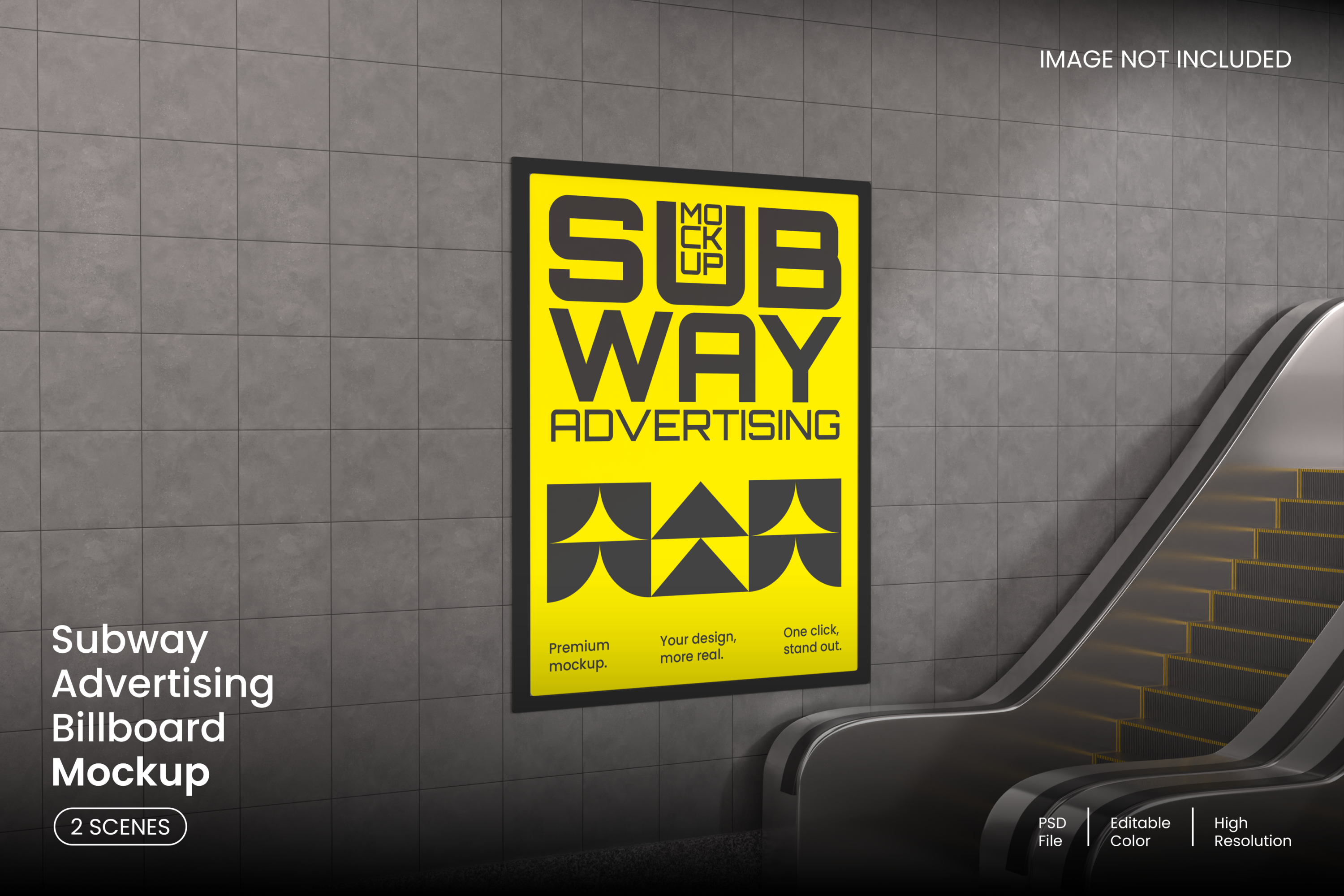 Subway Billboard Mockup, an Advertising Mockup by Unerispace
