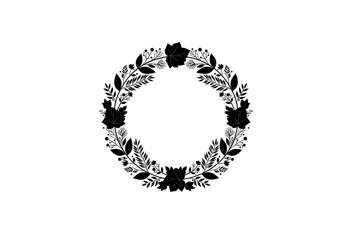 Botanical Floral Wreath SVG Bundle, an Illustration by Designs_River (Photo 2 of 31)