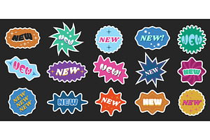 New stickers. Colorful new product, an Object Illustration by winwin.art