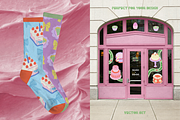 Vintage cakes, bows + BONUS patterns, a Food Illustration by My.Ordinarty (Thumbnail 6 of 11)