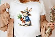 Peter Rabbit clipart, watercolor, a Seasonal Illustration by CreationArt (Thumbnail 6 of 7)
