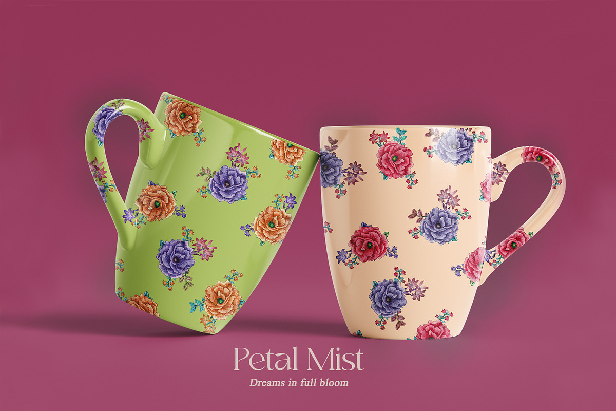 Petal Mist Pattern & Motifs, a Pattern Graphic by GND ART STUDIO (Photo 7 of 8)