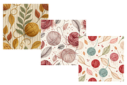 Fall Fiber Studio Seamless Pattern, a Pattern Graphic by FloridPrintables (Thumbnail 5 of 6)